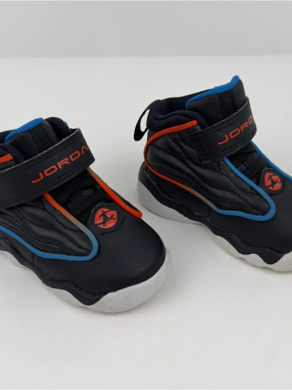 Nike Jordan Pro Strong BT Toddler Sneakers Sz 4C Black Blue Orange